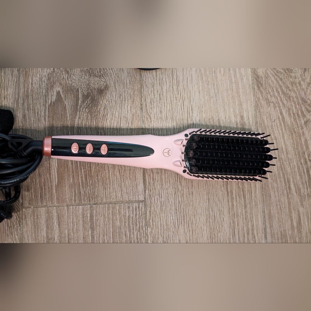 L'ange Le Vite Hair Brush Straightener Pink Blush Lange Thermal Ion Ceramic